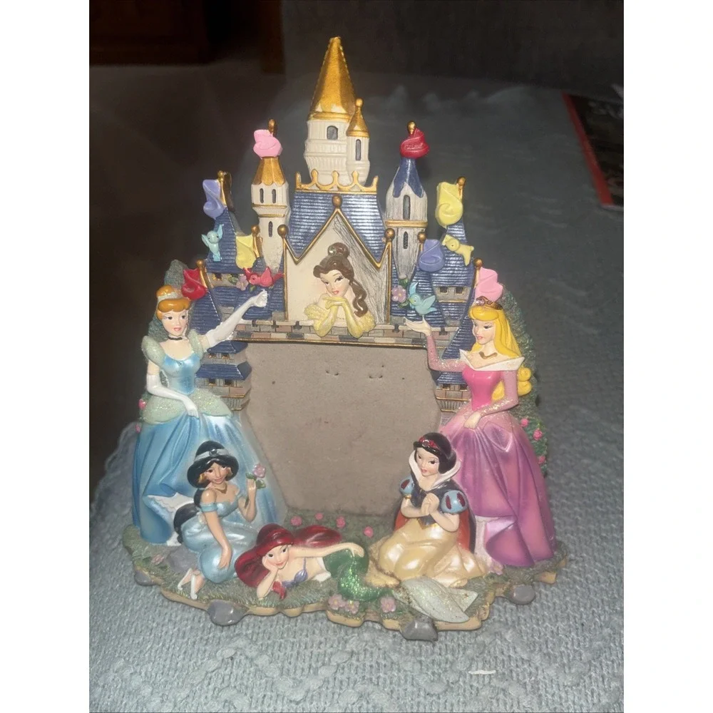 Disney Parks Authentic Princess Castle Walt 3D Photo Picture Frame